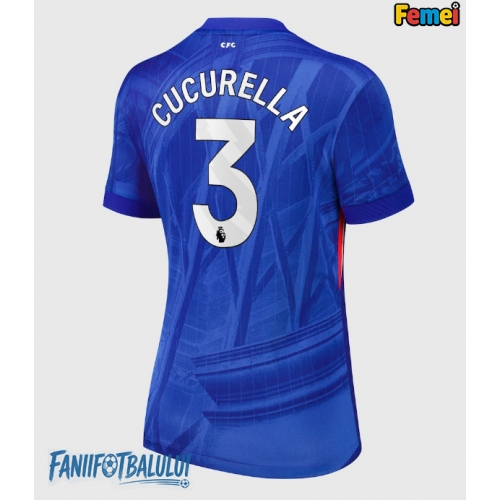 Chelsea Marc Cucurella #3 Tricou Fotbal Replică 2025-26 Femei Acasa Chelsea Marc Cucurella #3 Tricou Fotbal Replică 2025-26 Femei Acasa